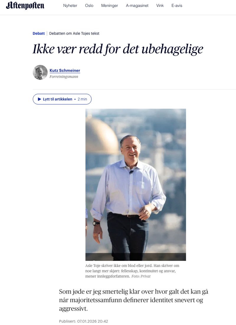 Slik så innlegget ut torsdag formiddag.