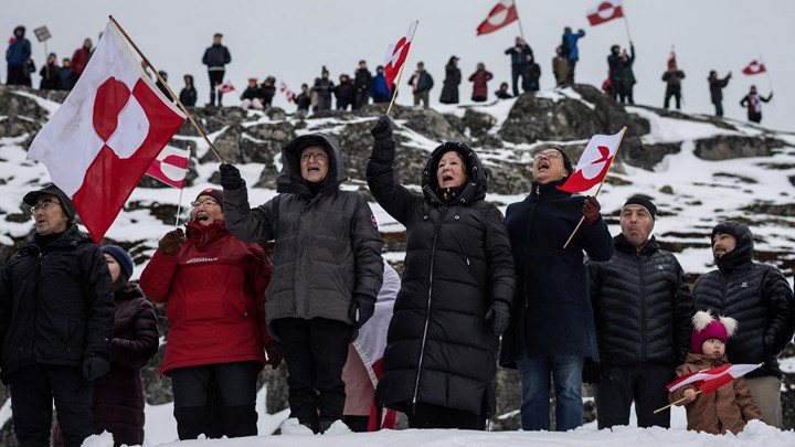 Demonstrasjoner på Nuuk lørdag.&nbsp;