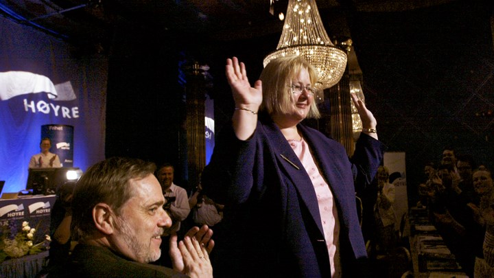 Erna Solberg ble valgt som Høyre-leder i 2004. Det året satte hun en ambisjon om EU-medlemskap for Norge i 2009.&nbsp;