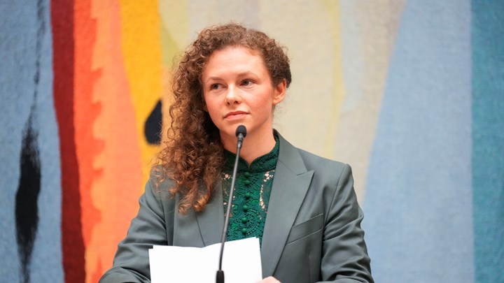 Ingrid Liland var ikke spesielt fornøyd med sin rødgrønne budsjettpartner Senterpartiet.