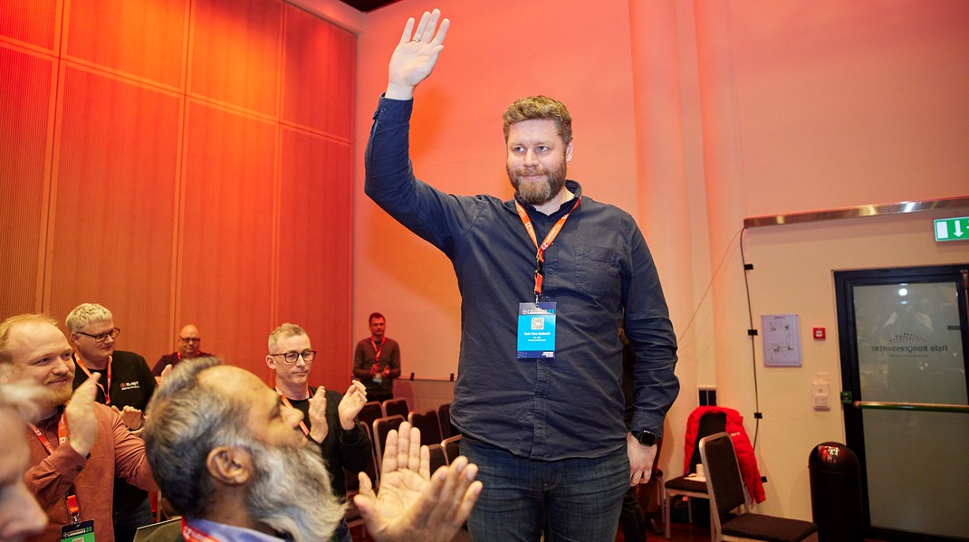 Den nyvalgte lederen av EL og IT Forbundet, Geir Ove Kulseth, var godt fornøyd med valgseieren.