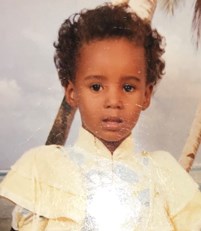 Marian Hussein 2 år gammel, mens hun enda bodde i Somalia.