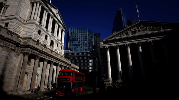 Bank of England i London, Storbritannia.