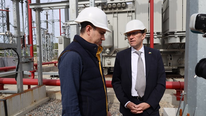 ENERGIMØTE: Under sin reise til Kyiv møtte utenriksministeren også den ukrainske viseenergiministeren Mykola Kolisnyk. 