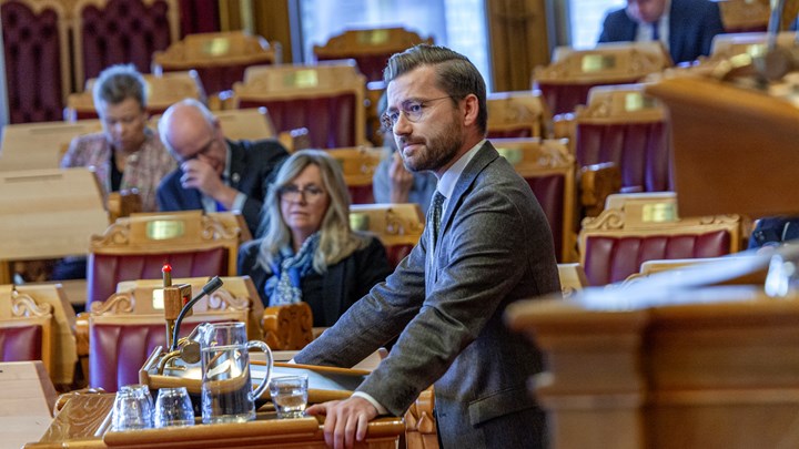 Sveinung Rotevatn (V) presenterte i dag førsteutkastet til programmet partiet skal gå til valg på i 2025.