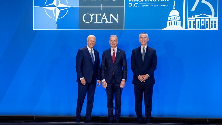 Støre har også møtt Nato-sjef Jens Stoltenberg og USA-president Joe Biden under toppmøtet i Washington.