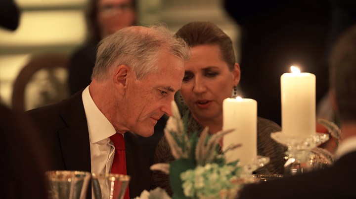 Statsminister Jonas Gahr Støre og den danske statsministeren Mette Frederiksen.