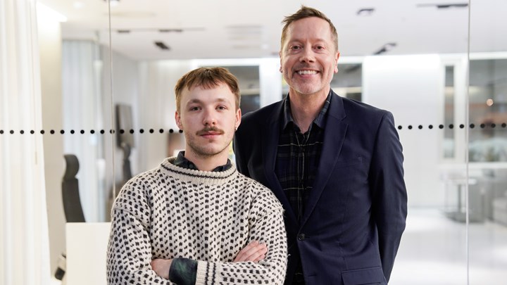 NU-leder Gytis Blaževičius, Greenpeace-leder Frode Pleym etter at klimaorganisasjonene fikk medhold på alle punkter av Oslo tingrett. Nå starter ankesaken i Borgarting Lagmansrett. 