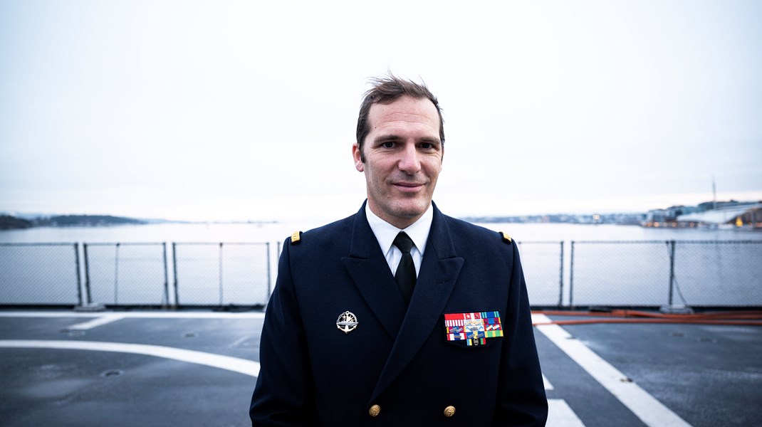 Kommandør Guilhem Desvignes kom til Norge etter å ha seilt i Østersjøen.