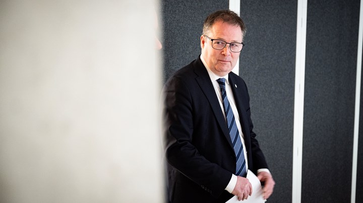 Bjørn Arild Gram gikk av som forsvarsminister da Senterpartiet gikk ut av regjeringen i slutten av januar.
