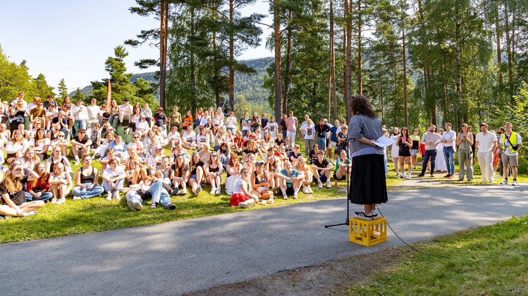 Furuseth talte til AUFs sommerleir i fjor.