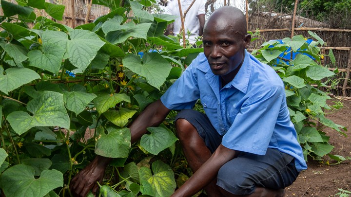 Mathews Khembo er bonde i Malawi.