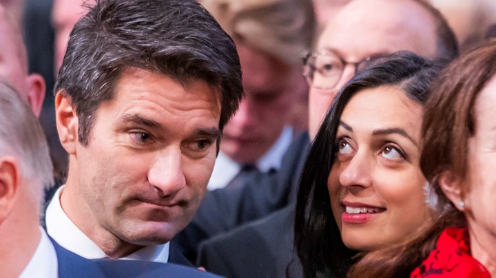 Hadia Tajik har giftet seg to ganger, begge gangene med en ikke-muslim. Her er hun sammen med Kristian Skard, som hun har en datter med.