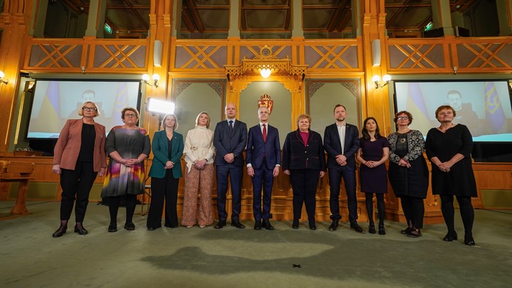 Berg representerte MDG da et enstemmig Storting la frem sin Ukraina-enighet.
