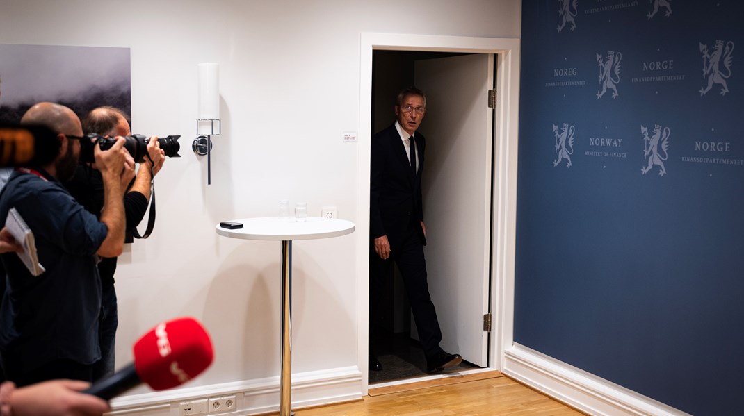 Finansminister Jens Stoltenberg (Ap).