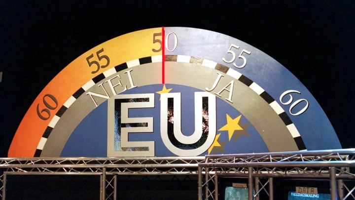 Det var i 1994 at Norge sist tok stilling til EU-medlemskap. Da ble det et knapt nei-flertall.
