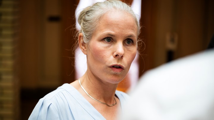 SV-leder Kirsti Bergstø hadde møter med parlamentarisk leder i Ap, Tonje Brenna, mandag morgen.