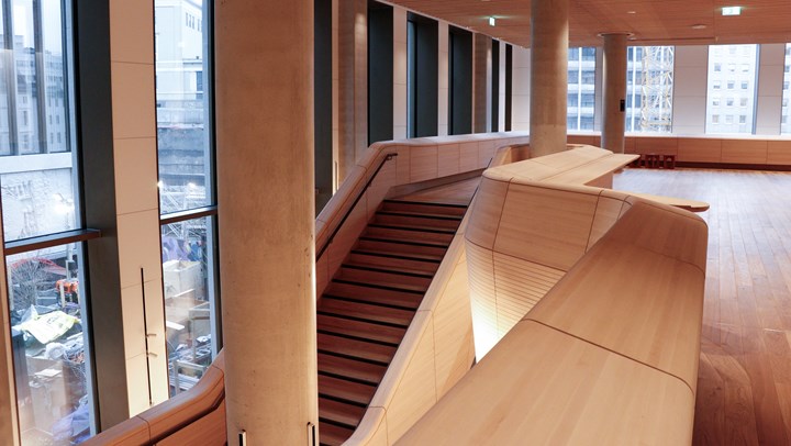 Etter vedtak fra Stortinget er det lagt stor vekt på naturlig og norsk treverk. Det er synlig gjennomgående i de nye byggene. Sosial sone i D-blokken er utsmykket med norsk tre blant annet fra Maridalen i Oslo.&nbsp;