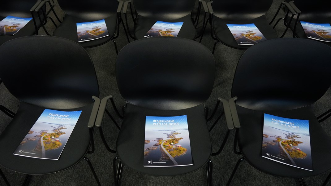 Regjeringen bytter ut den klassiske regjeringsplattformen med en årlig oppdatert «Plan for Norge».